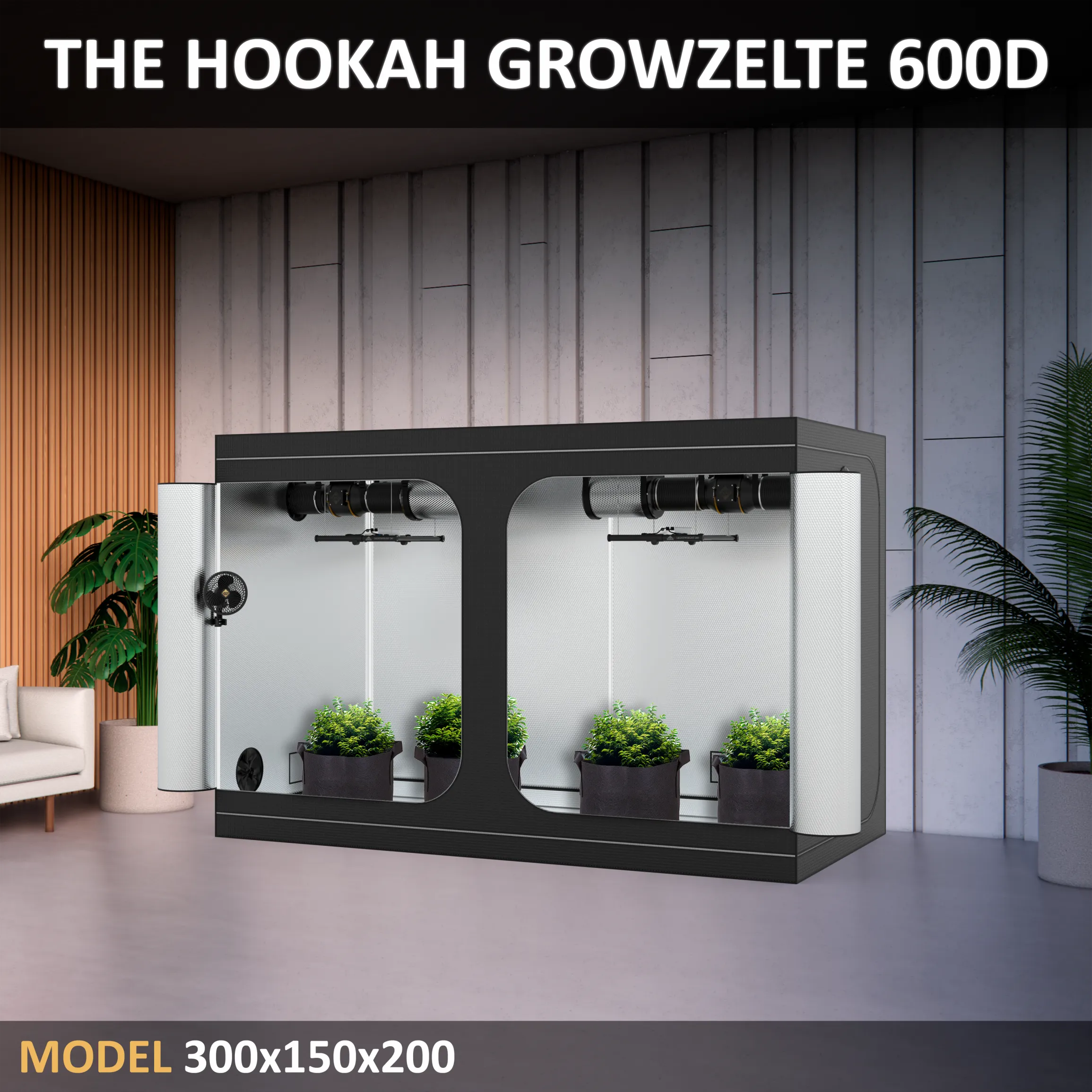 GrowZelt Growbox Deluxe D600